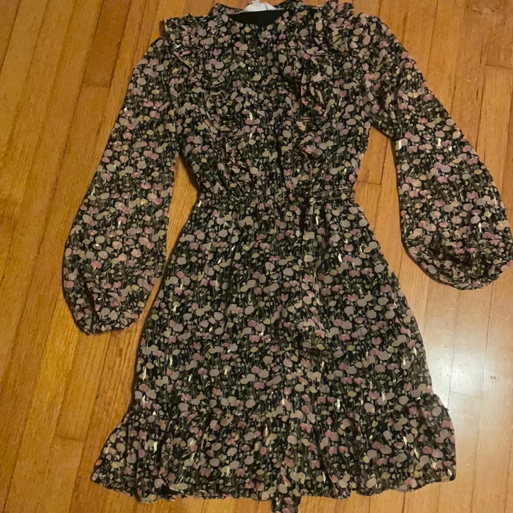 LC Lauren Conrad Floral Wrap Dress
